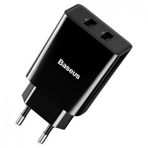 Baseus Charger Speed Mini USB x2 10.5W Hleðslukubbur Plug