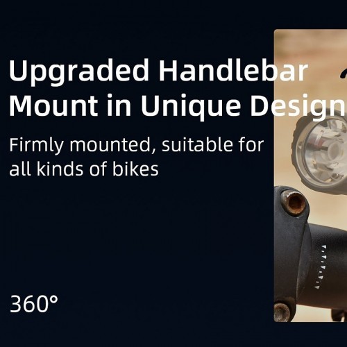 WUBEN B2 USB Rechargeable Bike Light 1300 Lumens