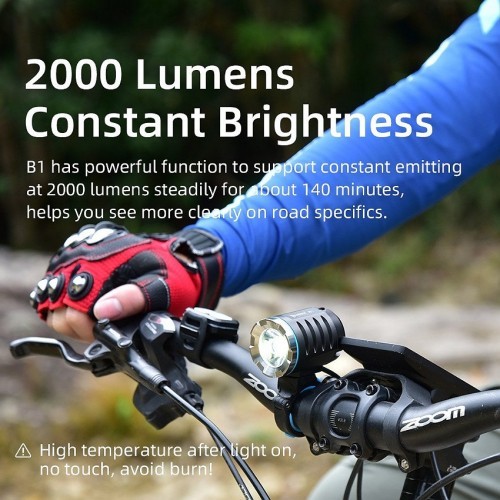 WUBEN B1 3600LM  Rechargeable Remote Control Bike Light