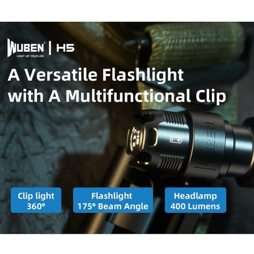 WUBEN H5 Multifunctional Clip Flashlight