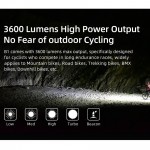 WUBEN B1 3600LM  Rechargeable Remote Control Bike Light