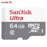 SanDisk MicroSD 64GB Ultra UHS-I miniskort  memory card